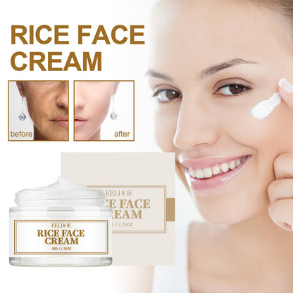 Rice Cream Deeply Hydrates And Restores Skin Barrier, Lighens Spots, Brighens And Even Skin Tone