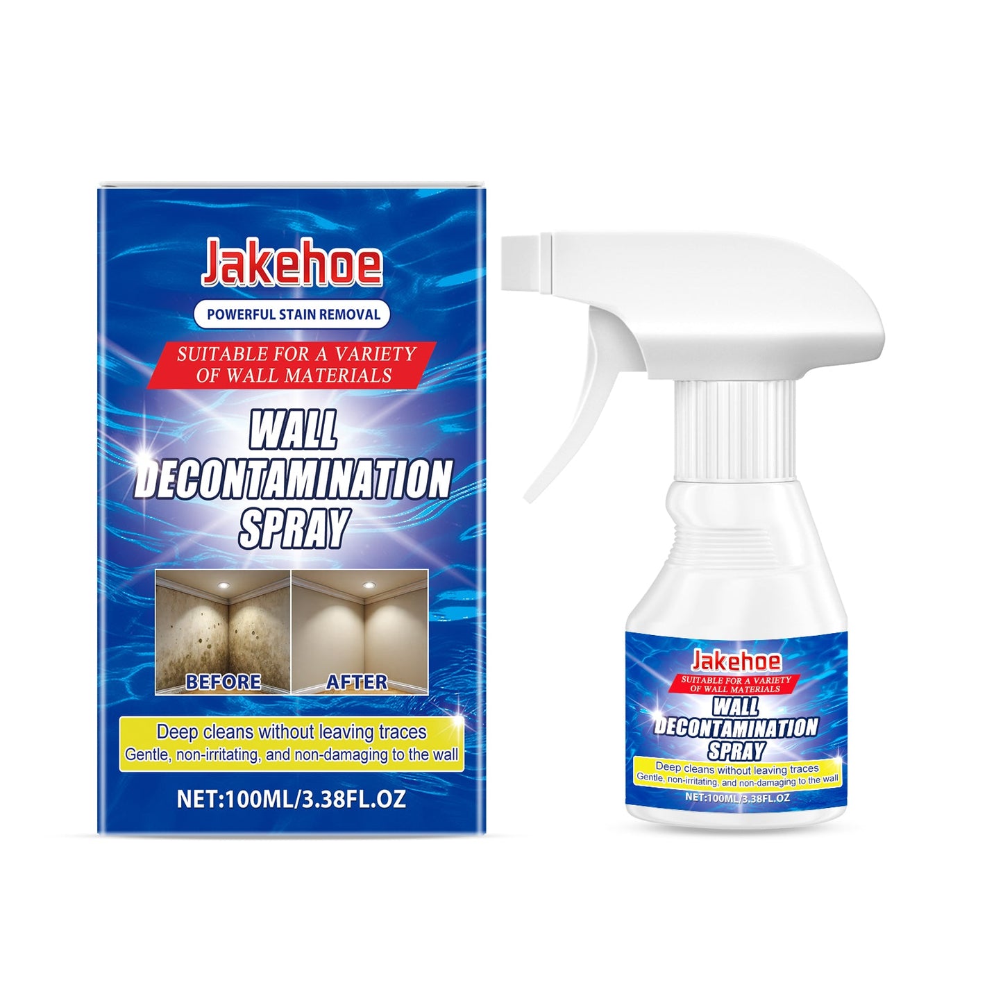 Wall Decontamination Spray Wall Cleaning Water Stains Stains Bathroom Bathroom Polishing Cleaner
