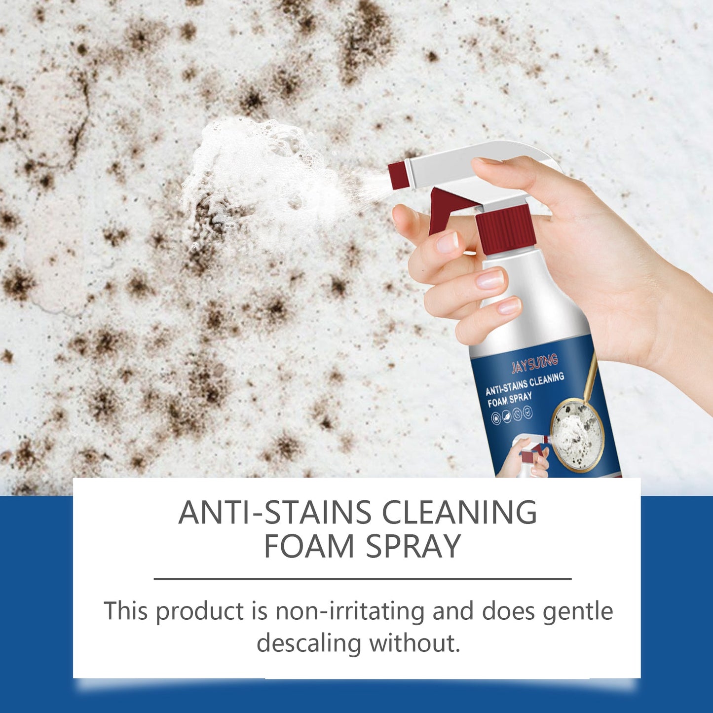 Bathroom Foam Cleaning Spray, Bathroom Wall Stain Removal Multi-Purpose Foam Cleaning Spray