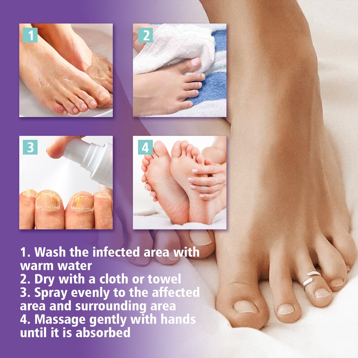 Gray Nail Care Spray Soft Ingrown Nails, Ingrown Nails, Yellowing And Thickening Cleaning Care