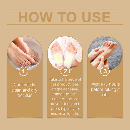 Bee Venom Herbal Cleansing Foot Patch With Ginger Essence Ingredients For Soothing Discomfort Sole Patch