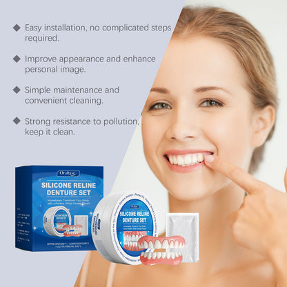 Denture Set Enhances Smile Appearance And Comfort Material Complete Denture Set