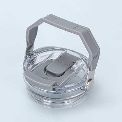 Reusable 30oz Straw Lid - BPA-free, flip cover, dishwasher safe, leak/spill-proof. Stanley tumbler accessory.