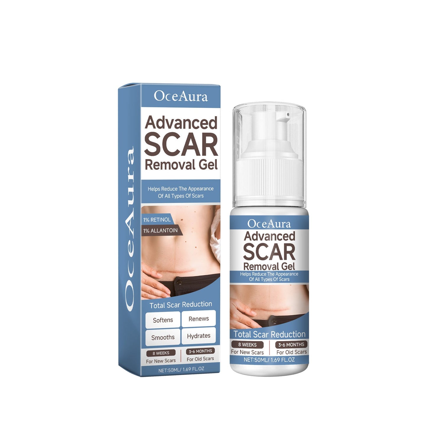 Oceaura Scar Whitening Repair Gel Moisturizes And Smooths Skin Repair Surgery Scar Pregnancy Care Gel