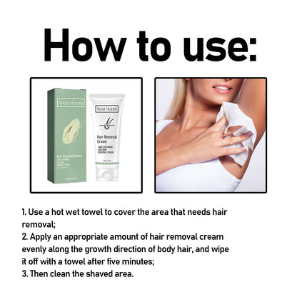 Hair Removal Cream, Full Body Underarm Lip Gentle Depilation Does Not Stimulate Smooth And Delicate Skin