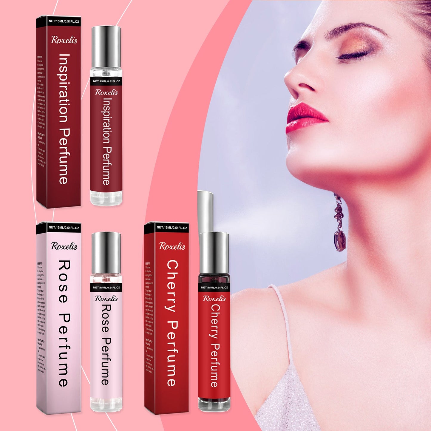 Inspiration Rouge Perfume Series Fresh Light Fragrance Flower Fruit Wood Charm Stay Fragrance Dating Atmosphere Perfume