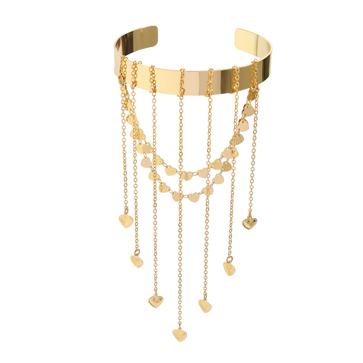 Western style beaded tassel arm chain jewelry Bohemian love arm bracelet for women