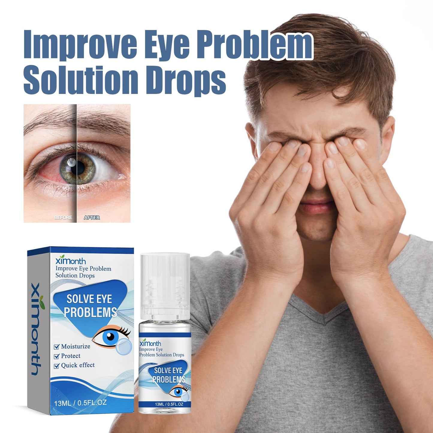 Myopic Eye Drops For Eye Fatigue, Swelling, Swelling, Blurred Vision Mild Eye Drops