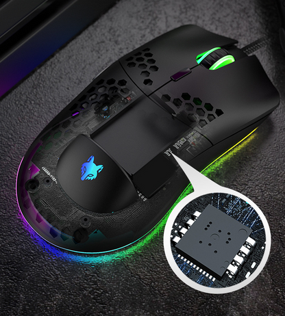 Wired gaming mouse hole mouse RGB luminous macro programming gaming mouse 6 keys