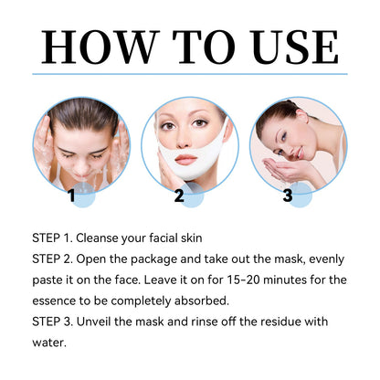 V-Shaped Face Mask, Face Double Chin Firming Small Face Shape Hanging Ear V-Face Lift Mask