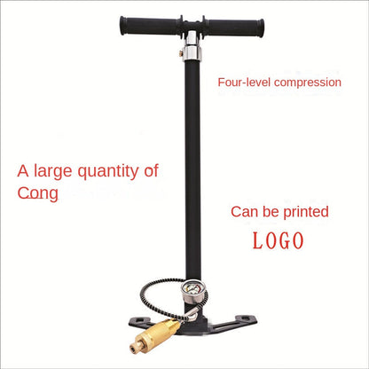 High-Pressure Air Pump 30MPA 40MPA Stainless Steel 4500psi Manual Three-Level Four-Level Air Pump