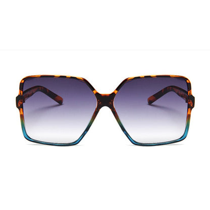 Higody Fashion Women Oversize Sunglasses Gradient Plastic Brand Designer Female Sun Glasses UV400 lentes