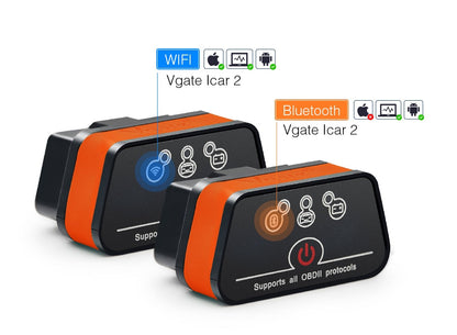 Vgate icar2 Bluetooth/Wifi OBD2 Diagnostic-tool ELM327 Bluetooth/wifi OBD 2 Scanner Mini ELM327 for android/PC/IOS Code Reader