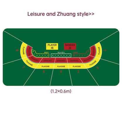 Dezhou playing card pad tablecloth table cushion square round chip rubber cushion playing card table top cushion