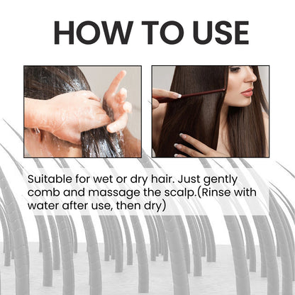 Hair Care Comb Scalp Massage Treatment Dry Hair Smooth No Tangles Hair Care Comb
