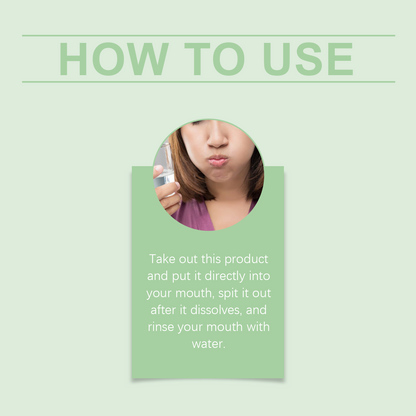 Probiotic Mouthwash Granules Solid Toothpaste Tablets Portable Mouthwash Granules Portable Clean Mouth Guard For Stain Removal