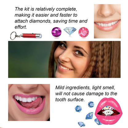 Tooth Gem Kit, European And American Style Hip Hop Style Dental Drill Jewelry DIY Dental Drill Set