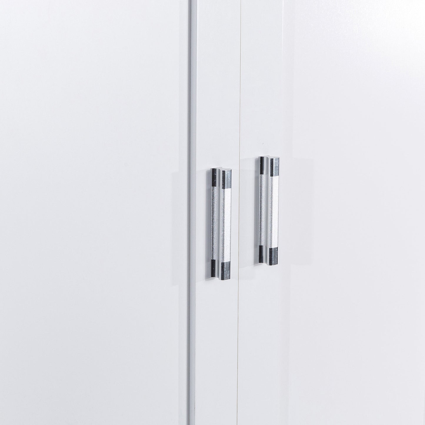 Tall Bathroom Storage Cabinet, Cabinet with Two Doors and Drawers, Adjustable Shelf, MDF Board, White