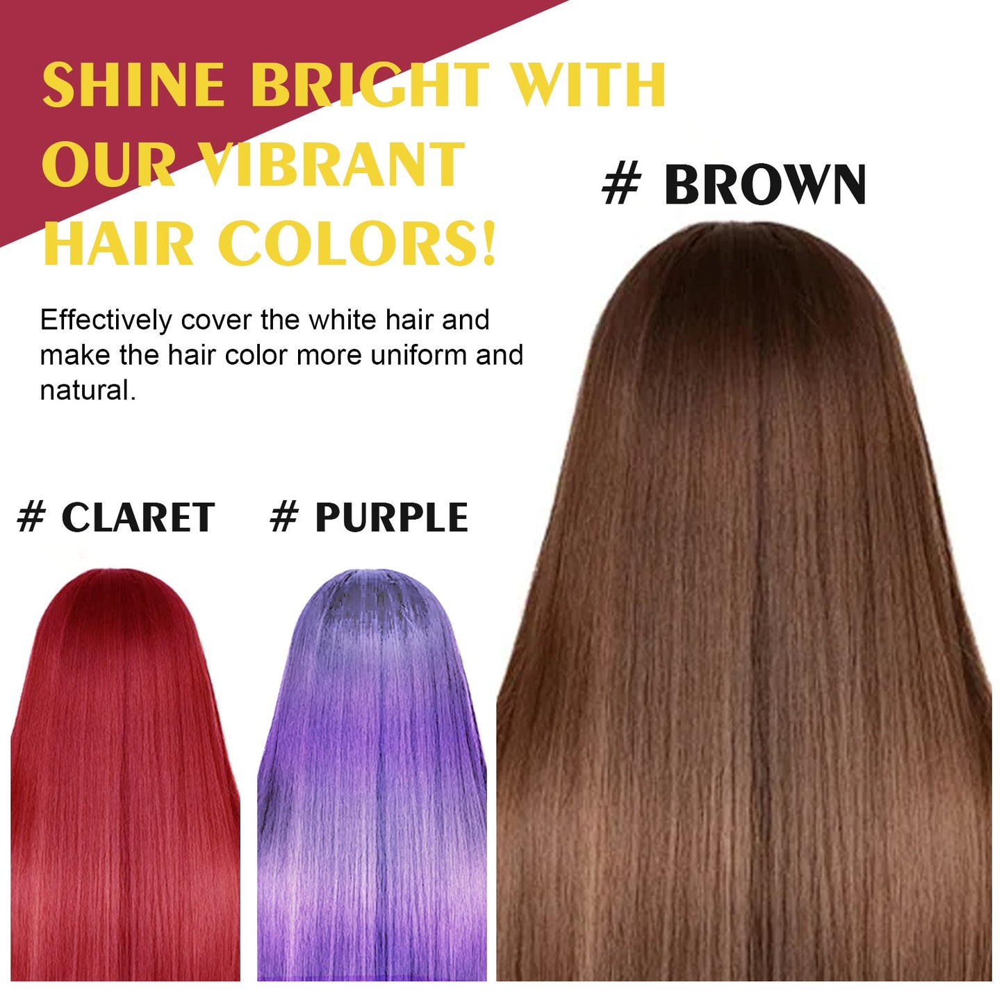 Black Hair Shampoo Series, Gentle, Non-Irritating And Moisturizing Scalp Easily Changing Color Hair Shampoo