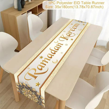 Printed Moon Castle House Tablecloth Home Decoration Party Festival Atmosphere Table Flag
