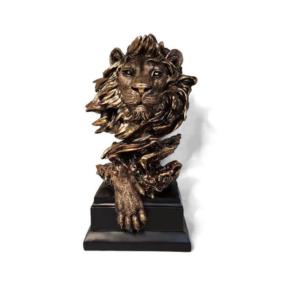 Creative Lion Head Decoration Home Living Room Resin Wine Cabinet Decoration