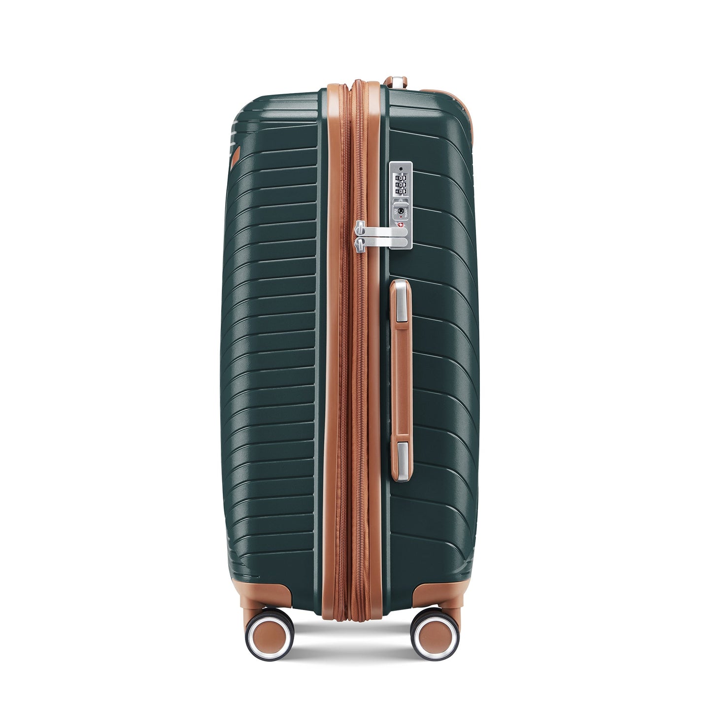 Luggage set of 4 pieces (14/20/24/28) with 4 360 degree silent rotating wheels made of PP material and durable TSA lock