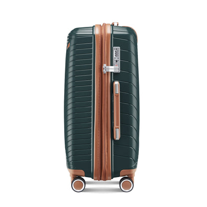 Luggage set of 4 pieces (14/20/24/28) with 4 360 degree silent rotating wheels made of PP material and durable TSA lock