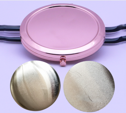 Mini Pocket Cosmetic Compact Mirror Foldable Double Sides Pocket Mirror Girl Beauty Tools