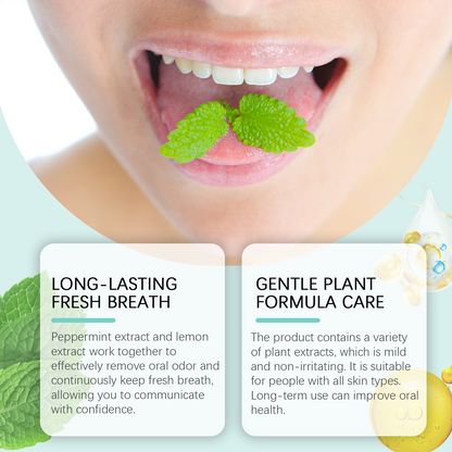 Mouthwash, Clean Teeth, Remove Stains, Remove Odors And Smell Fresh Portable Clean Solid Toothpaste Tablets