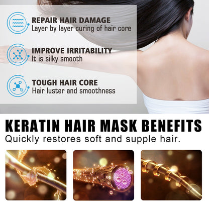 Moisturizing And Smooth Hair Mask, Repair Dry Hair, Split Hair, Smooth, Smooth And Moisturizing Hair Mask