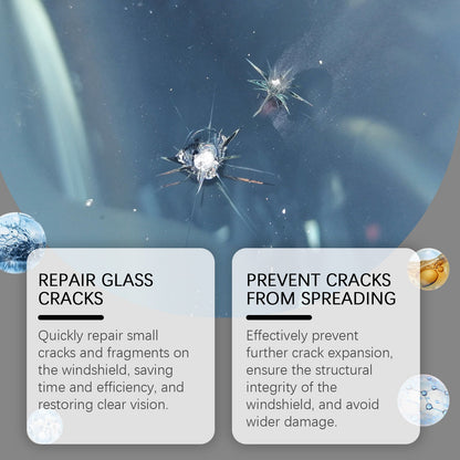 Windshield Repair Adhesive, Windshield Cracks And Scratches Repair Clear Vision Repair Adhesive