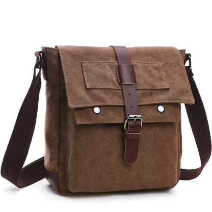 Men Business Messenger Bags For Men Shoulder Bag vintage Canvas Crossbody Pack Retro Casual Office Travel Bag