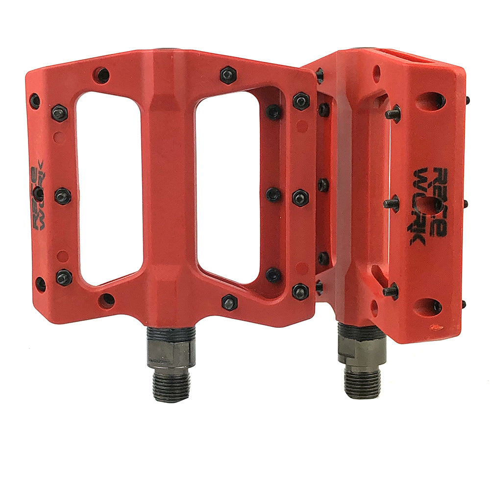 Mountain Bike Bicycle Nylon Fiber Peilin Pedal Dead Fly Bearing Pedal Non-Slip Pedal