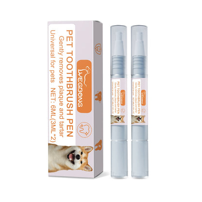 Pet Toothbrush Pen Dog Cat Tartar Stone Cleaning Remove Bad Breath Remove Odor Cleaning Pen