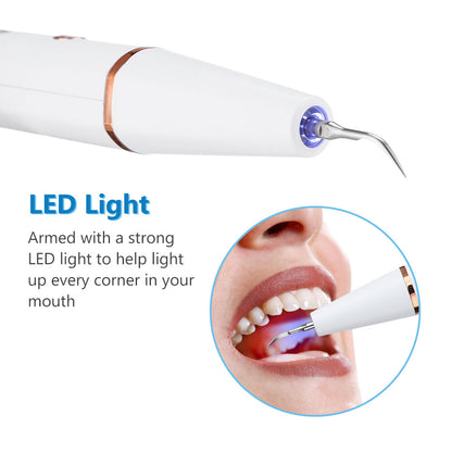 Intelligent Ultrasonic Tooth Cleaner 3 Gears To Remove Tartar And Stains Tooth Cleaning Instrument Household Tooth Cleaning Tooth