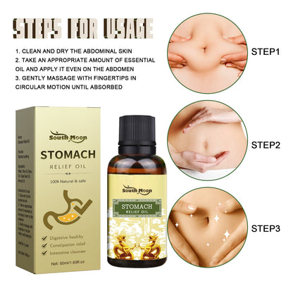 Stomach Relief Oil, Clear Stool Relieve Gastrointestinal Discomfort Massage Treatment Firming And Slimming Oil