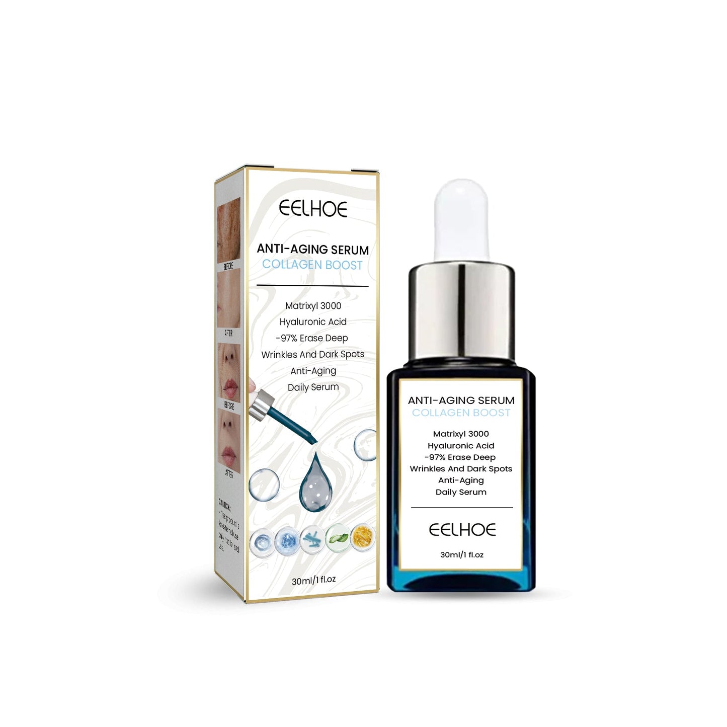 Collagen Anti-Aging Serum, Fade Fine Line Collagen Recombination Anti-Aging Serum