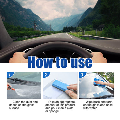 2 In 1 Car Oil Film Cleaner Oil Film Cleaner For Car Front Windshield Window Stains