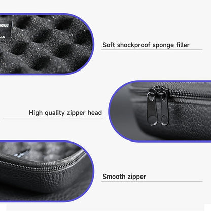 Portable EVA Fishing Reel Bag Shockproof Waterproof Reel Protective Case Fishing Tackle Storage Case for 1-2 Fishing Reels