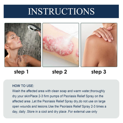 Psoriasis Relief Spray, Relieve Skin, Hands And Feet Redness Peeling Itch Repair External Care