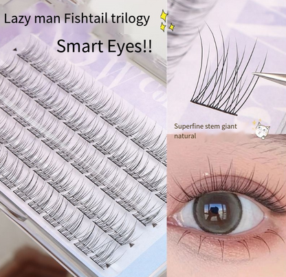 Lazy Fish Tail False Eyelashes Trilogy Natural Simulation Thick Single Cluster Lazy Series Deviruchi Eyelashes