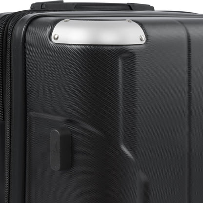 Hardshell Luggage Spinner Suitcase with TSA Lock Lightweight 20'' (Single Luggage) Black + ABS + 20 Inch Carry On