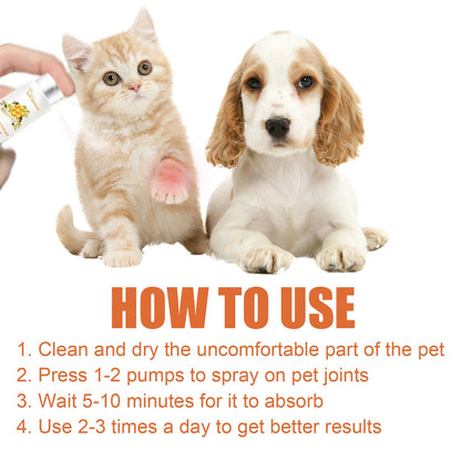 Pet Joint Repair Spray, Relieve Pet Joint Discomfort Muscle Weakness Pet Joint Care Spray