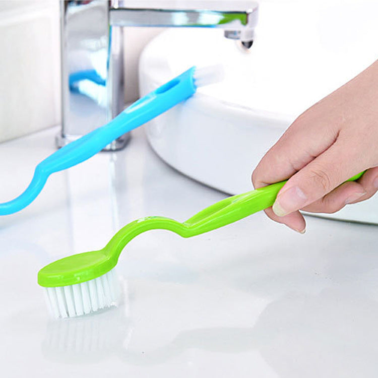 Multi-Function Double-Headed Long Handle Cleaning Shoe Washing Brush Plastic Shoe Inner Side Brush Decontamination Brush Toilet Cleaning