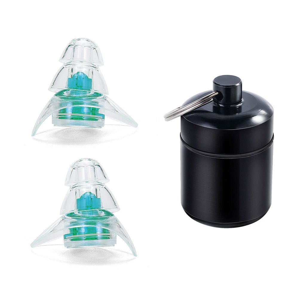 Noise Reduction And Sound Isolation Earplugs Concert High Fidelity Filter Earplugs Wholesale Blue Filter Earplugs Double Tail