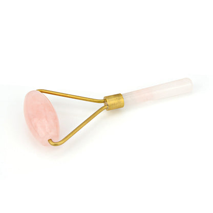 Natural Rose Quartz Facial Massage Crystal Stone Body Jade Massager Derma Roller Skincare Ice Roller Wrinkle Removal Beauty Tool