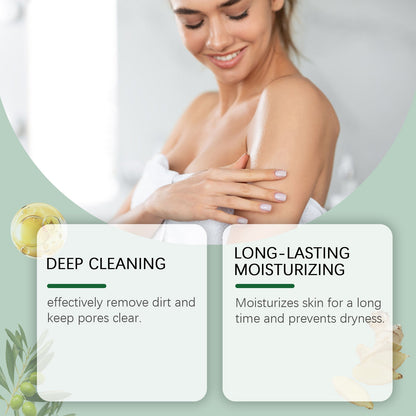 Cucumber Cleansing Soap, Deep Cleaning Face Bath Care Skin Refreshing Oil Control Multi-Purpose Soap