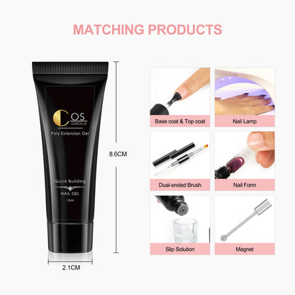 Painless Fast Crystal Extension Glue Cat Eye Manicure Phototherapy Glue Beginner Manicure Holder Nail Extension Glue