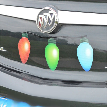 Reflective honeycomb lattice soft magnetic car sticker Easter Easter egg rabbit Santa Claus
