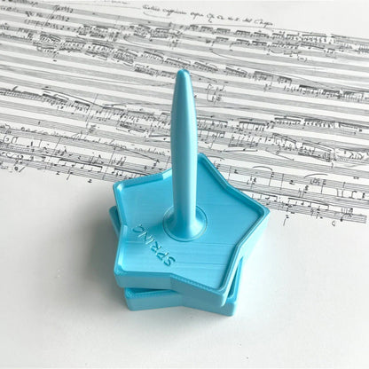 Vertical Shiny-Design Yarn Spinners and Holders: Rotary Plastic Tools for Textile Wool, Agri Wool, and Knitting Enthusiasts